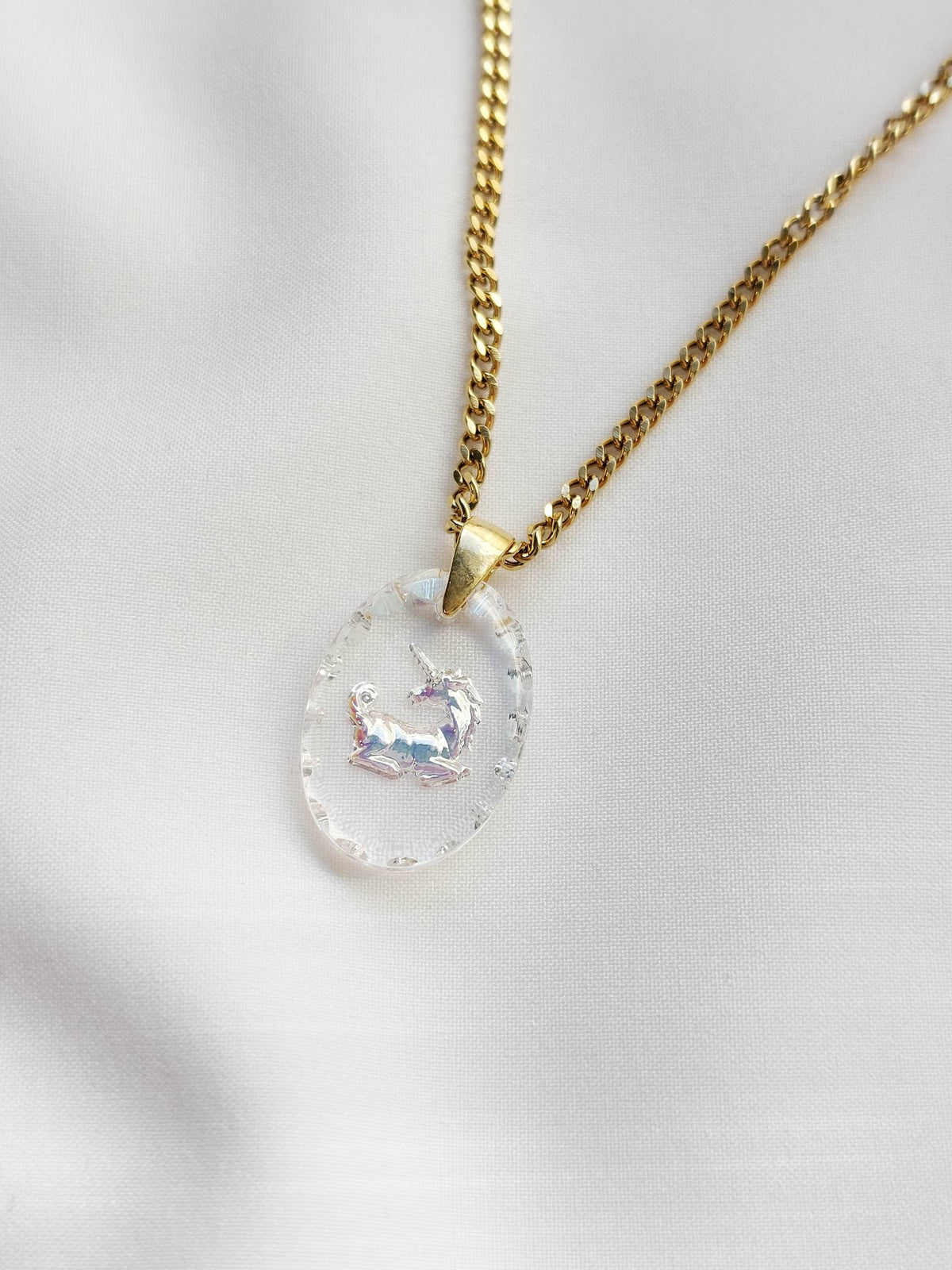 MYTHIC collier aurora licorne