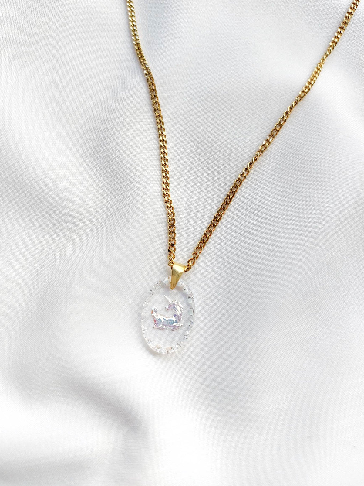 MYTHIC collier aurora licorne