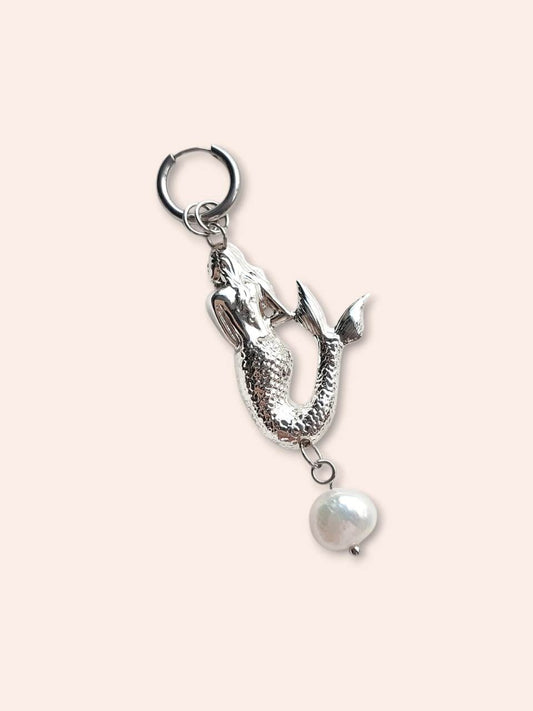NEIYANNE light silver mermaid single earring
