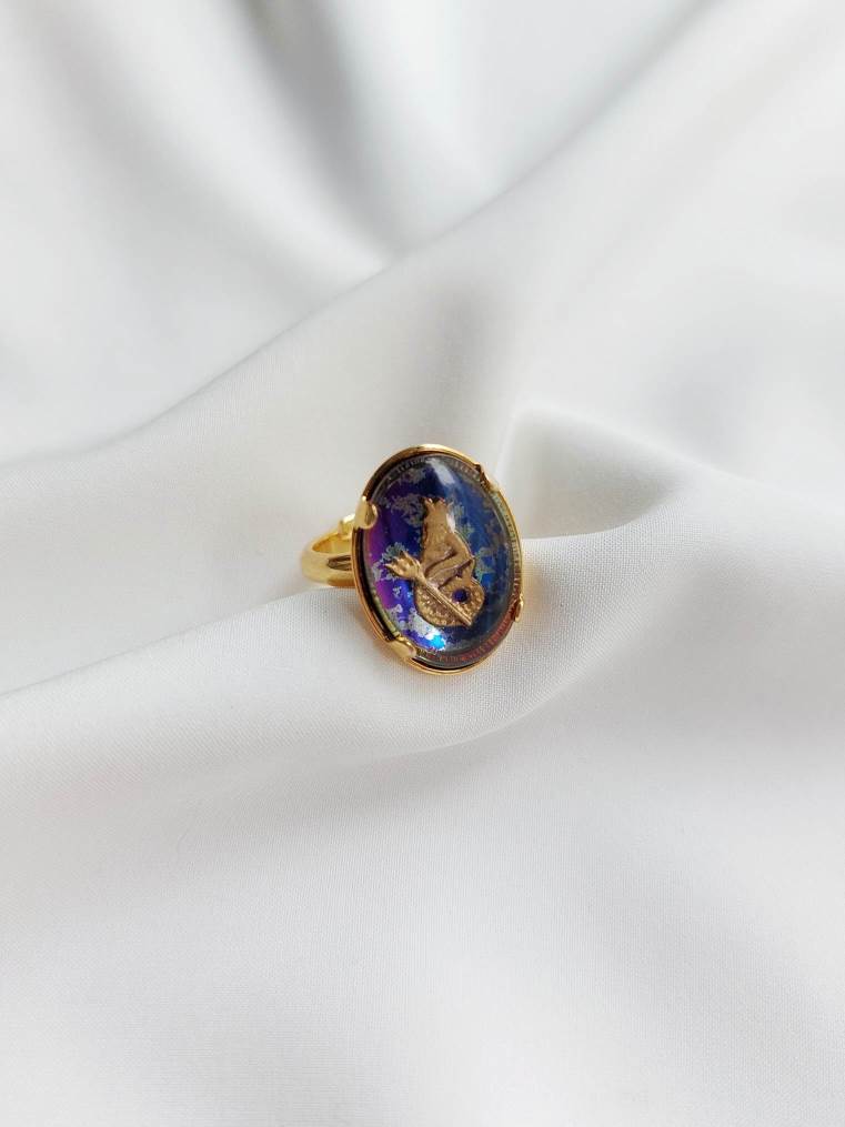 NEPTUNE Gold ring with triton