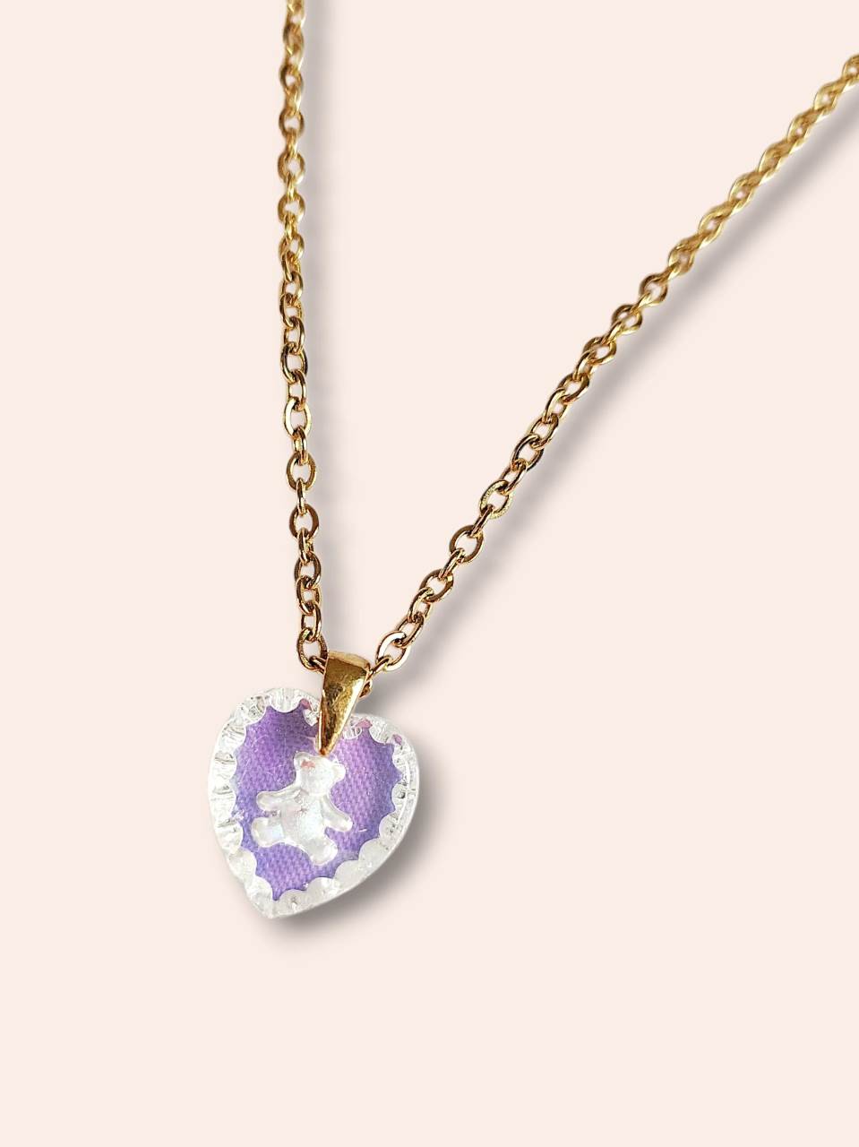 TEDDY BEAR collier aurora cœur