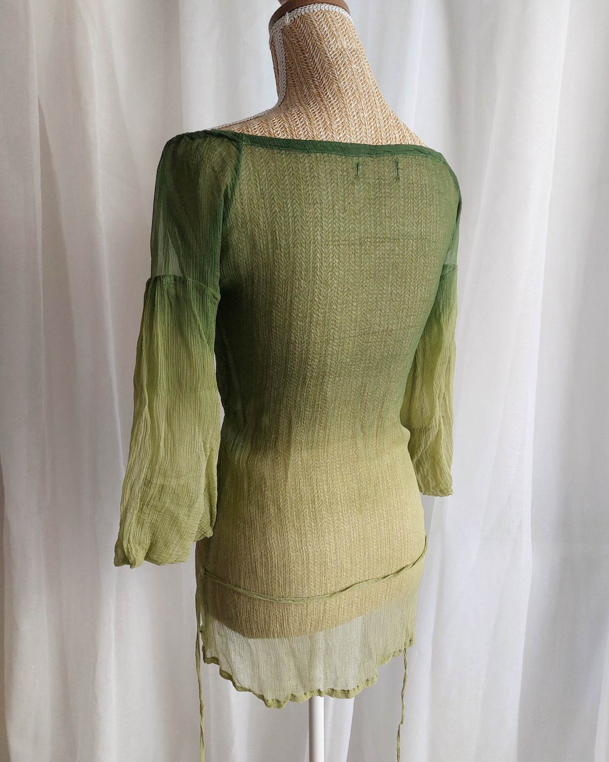 NOLWENN tunique Miss sixty verte avec broderies T.36