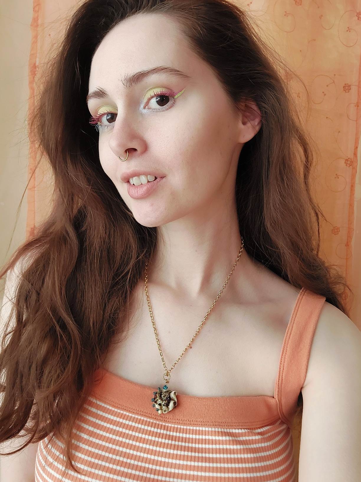 OCEAN gold plated shell necklace