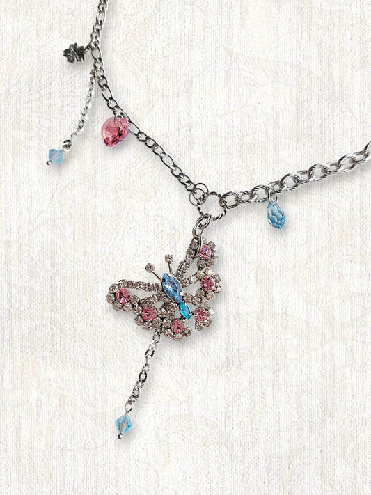 TEDDY BEAR aurora heart necklace