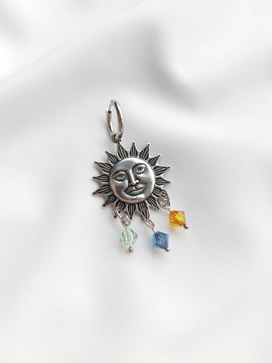OPALESCENCE single hoop sun and crystals