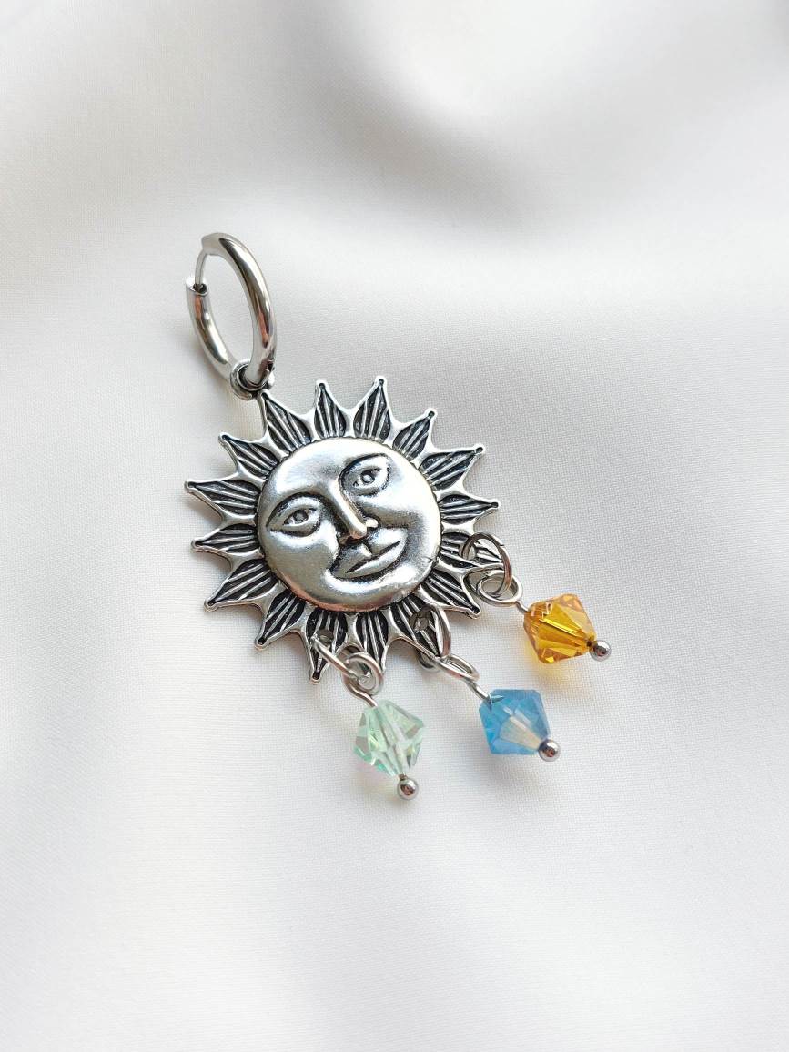 OPALESCENCE single hoop sun and crystals