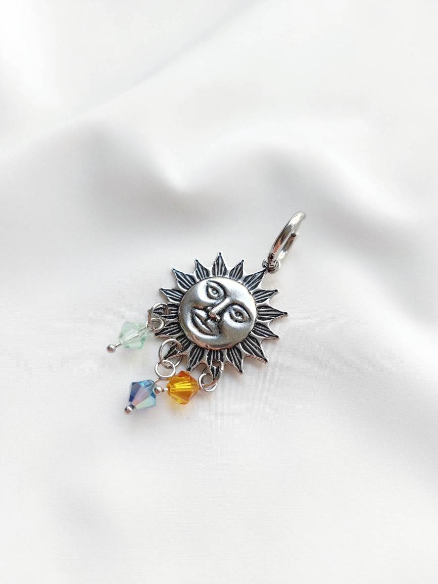 OPALESCENCE single hoop sun and crystals
