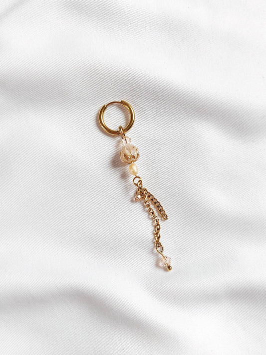 PEACH orange flower peach single loop