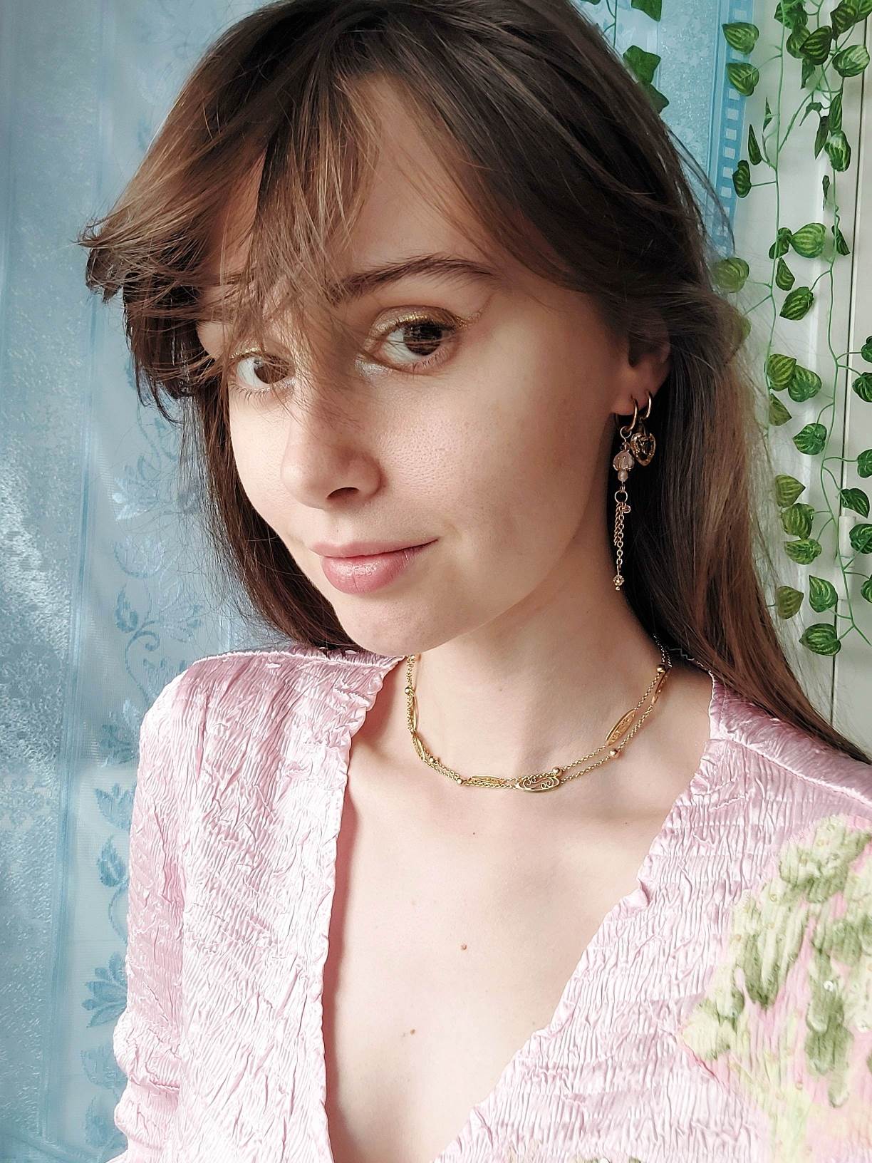 PEACH orange flower peach single loop