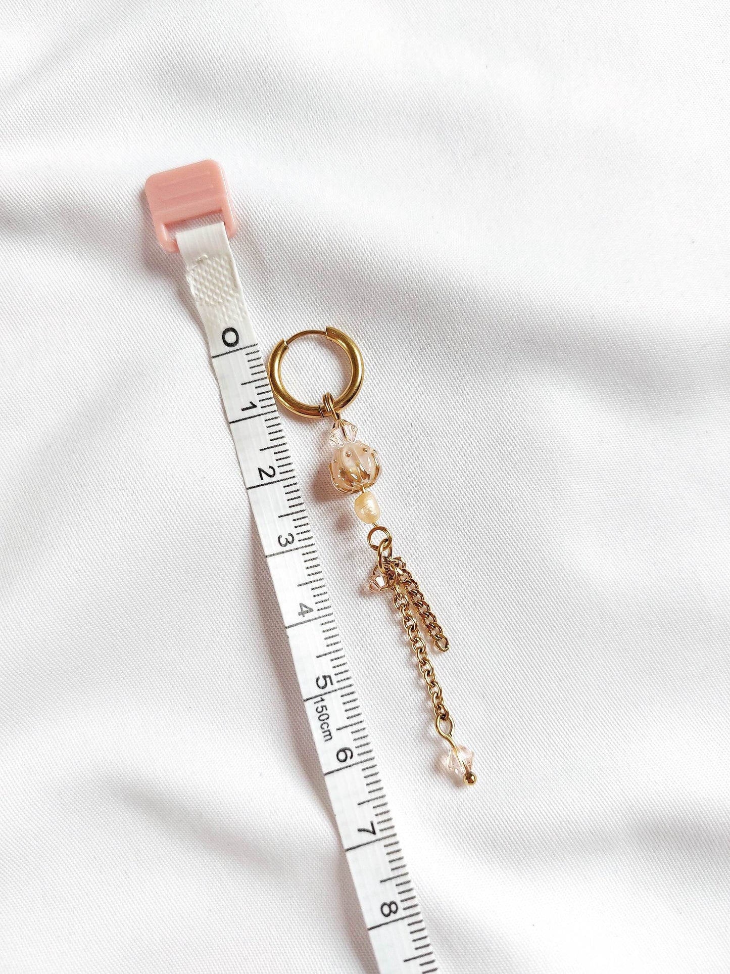 PEACH orange flower peach single loop