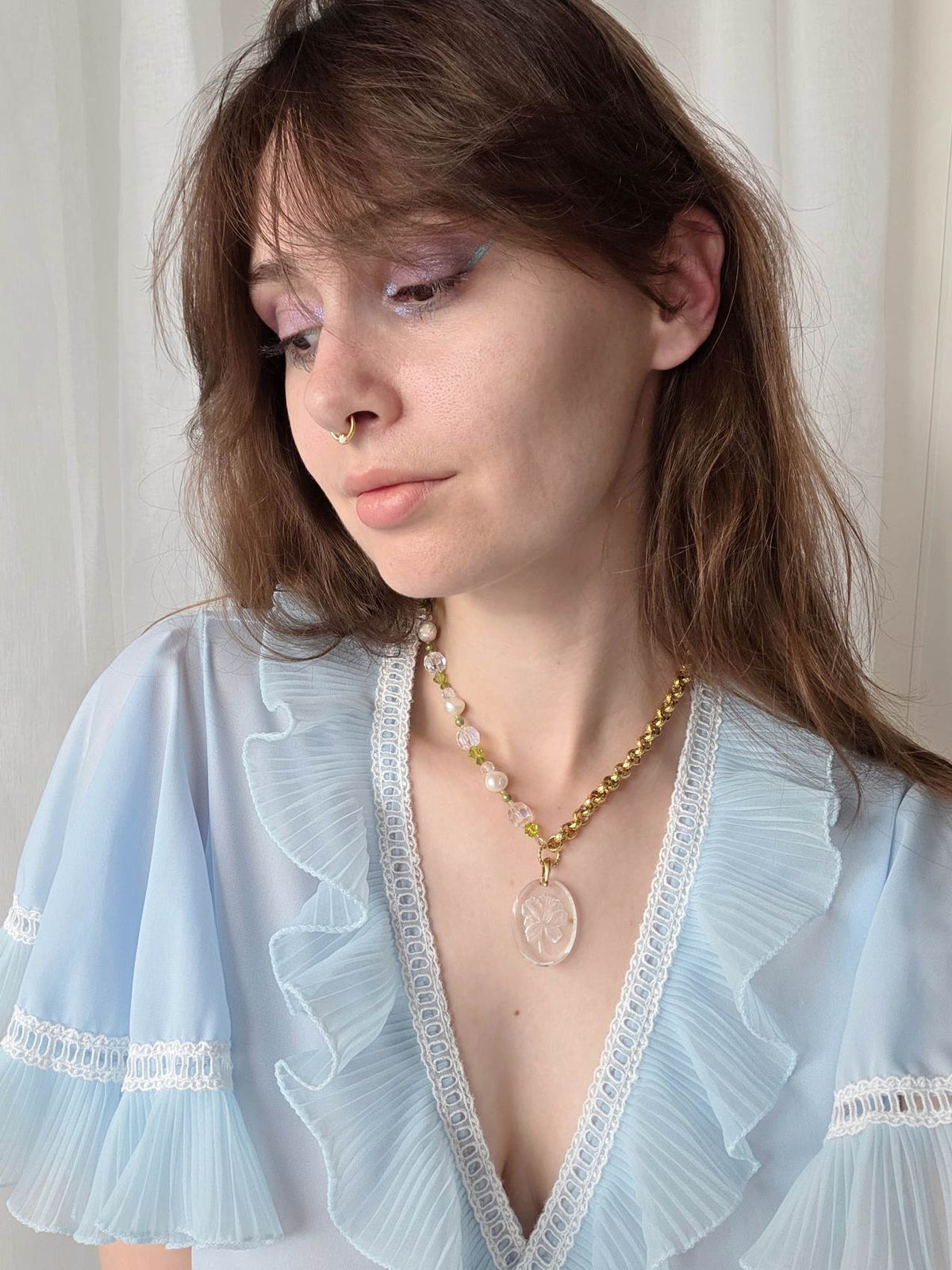 REUNION collier aurora fleur