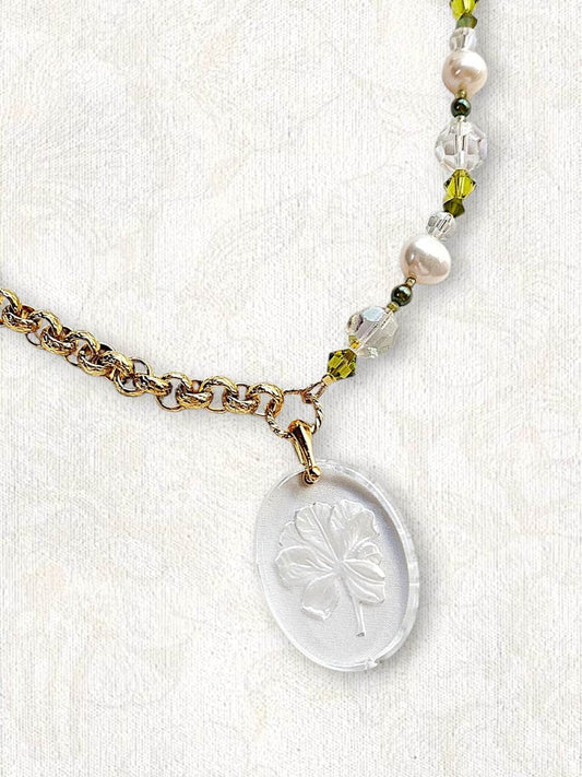 TEDDY BEAR aurora heart necklace