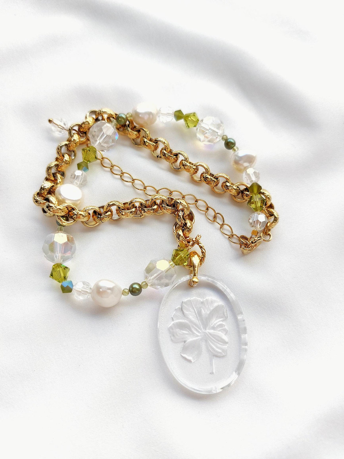 REUNION collier aurora fleur
