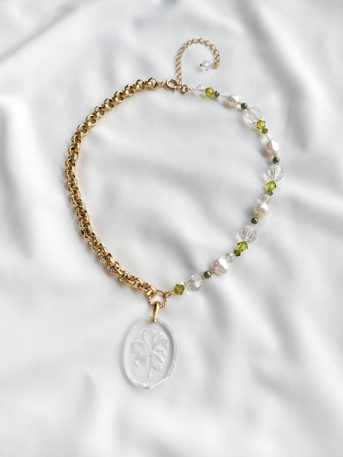 REUNION collier aurora fleur