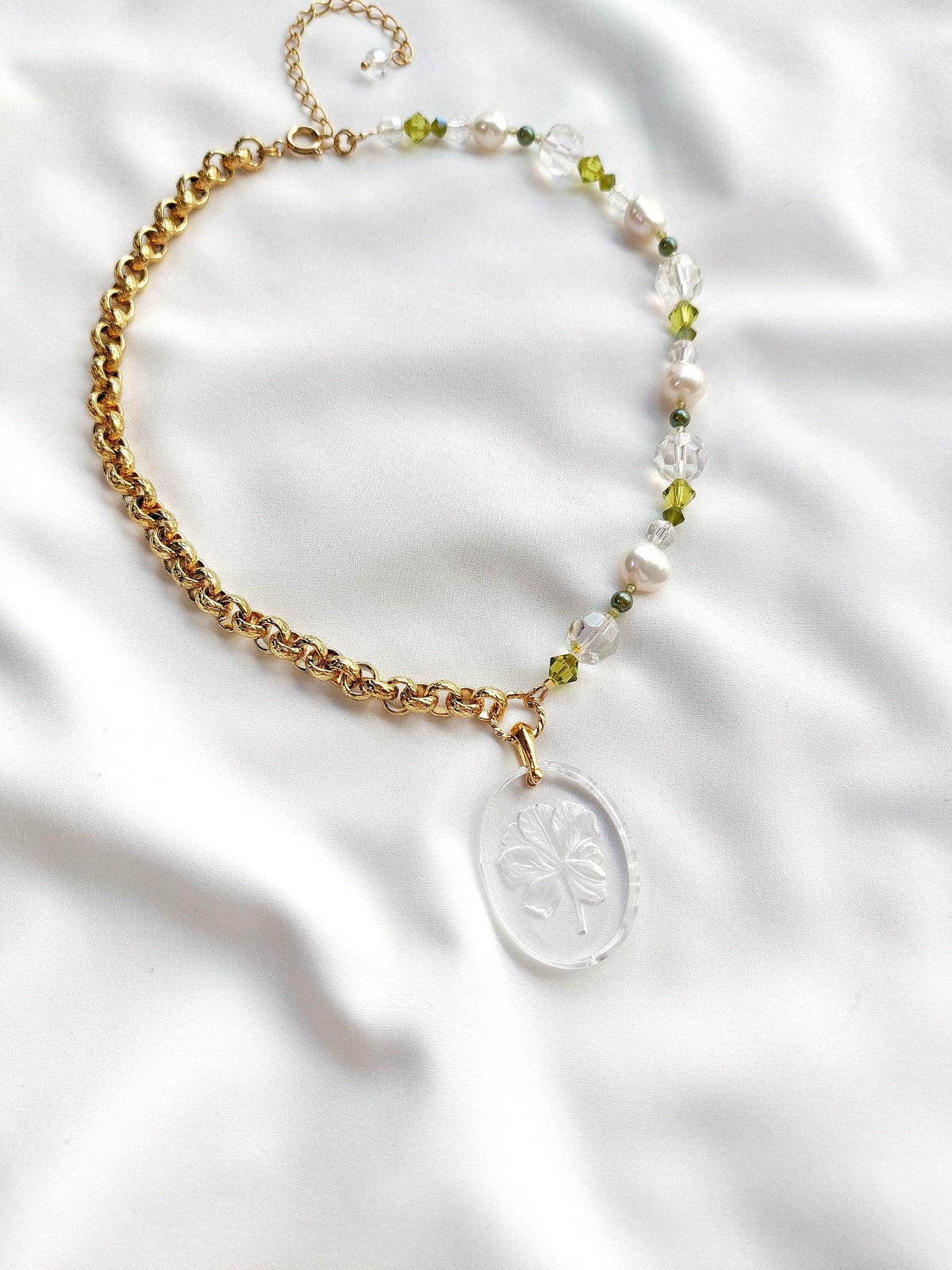 REUNION collier aurora fleur