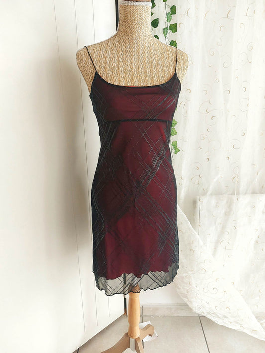 BELLADONE romantic black and red dress size XS/S