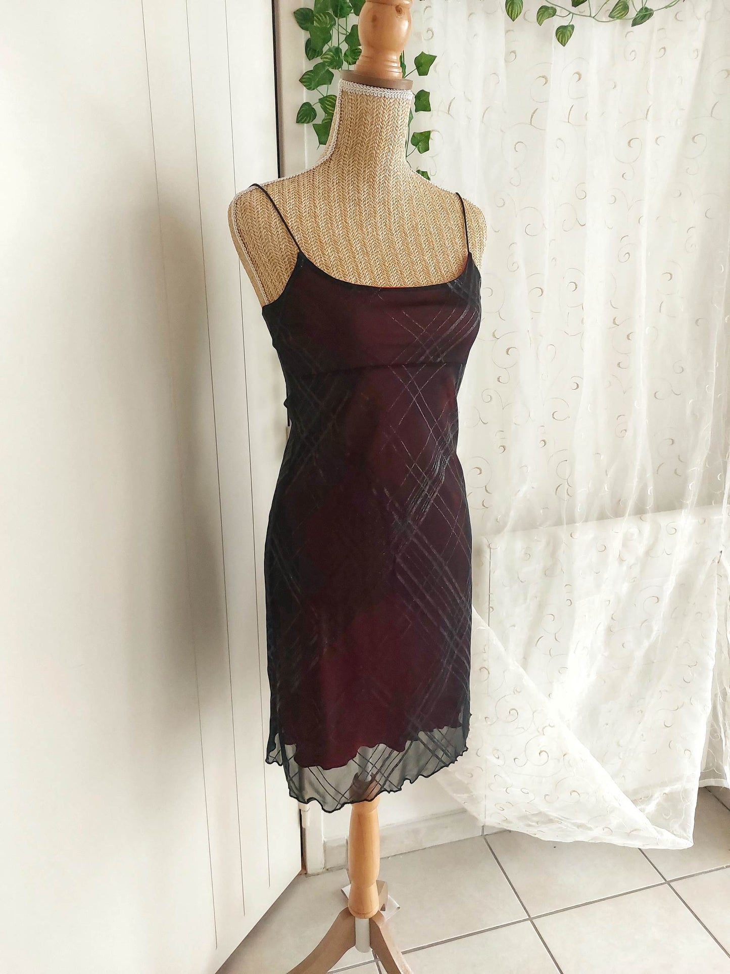 BELLADONE romantic black and red dress size XS/S