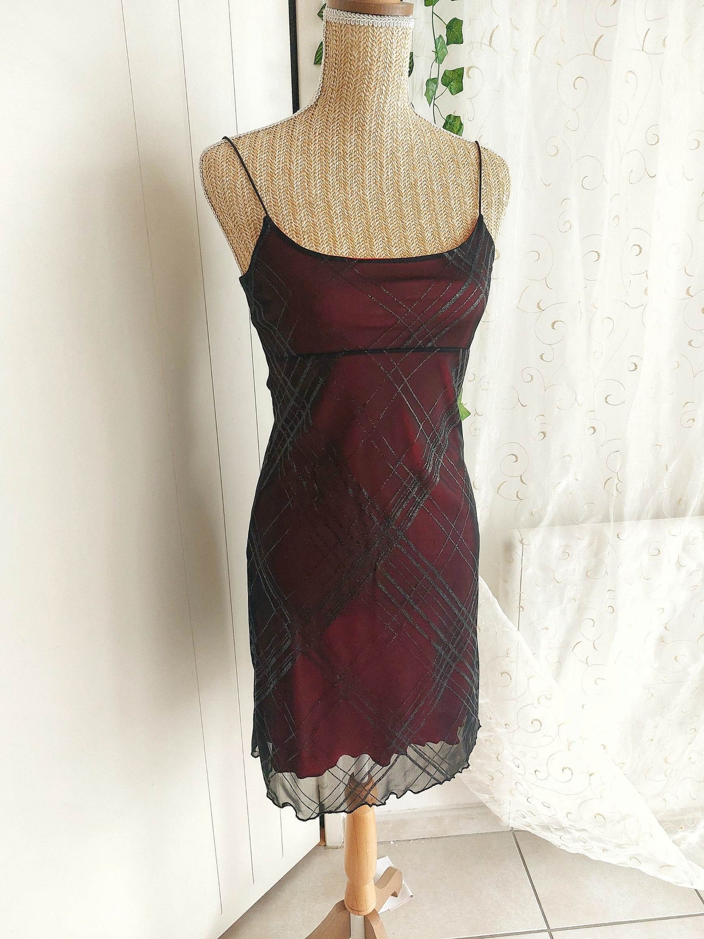 BELLADONE romantic black and red dress size XS/S