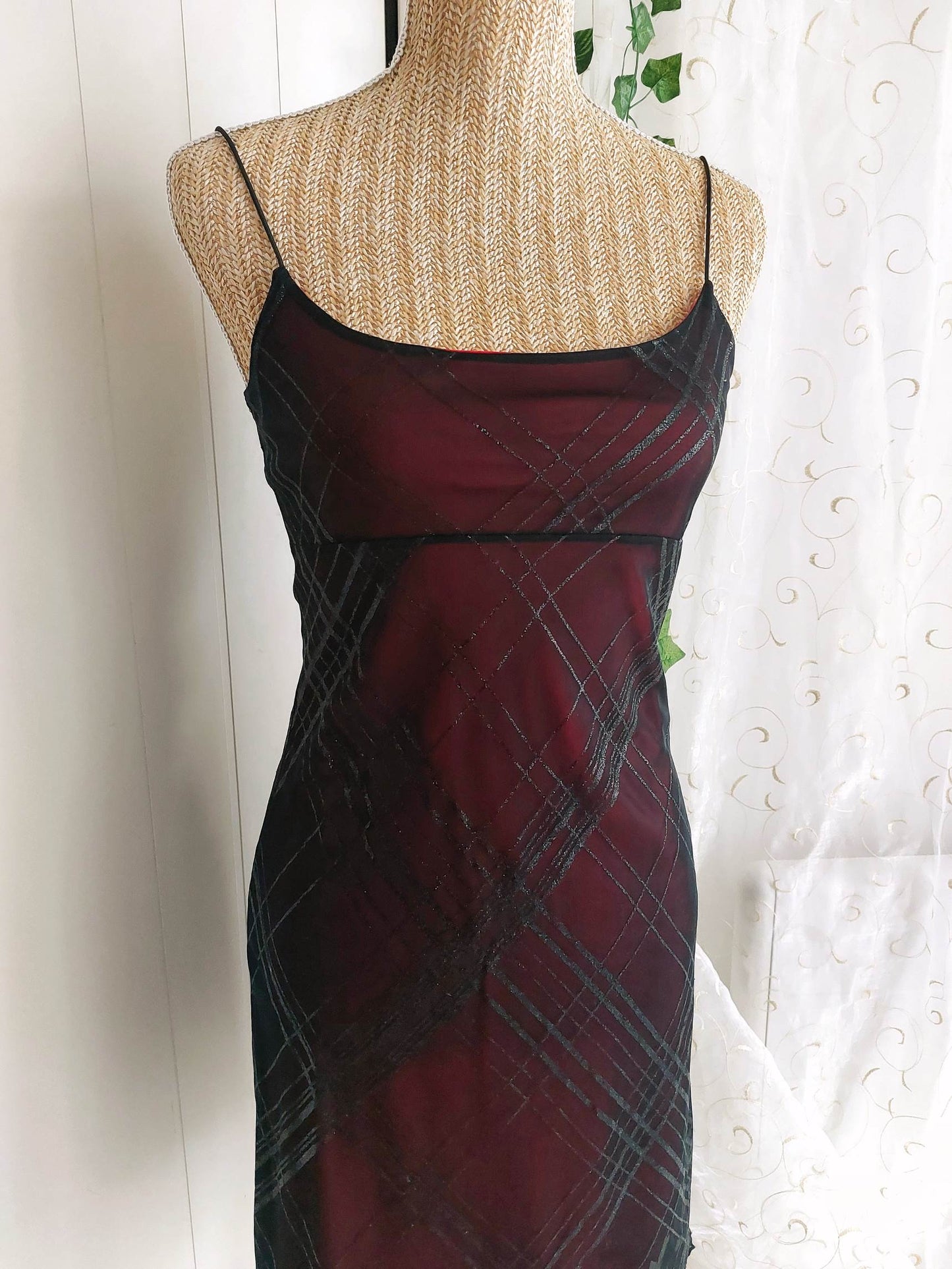 BELLADONE romantic black and red dress size XS/S