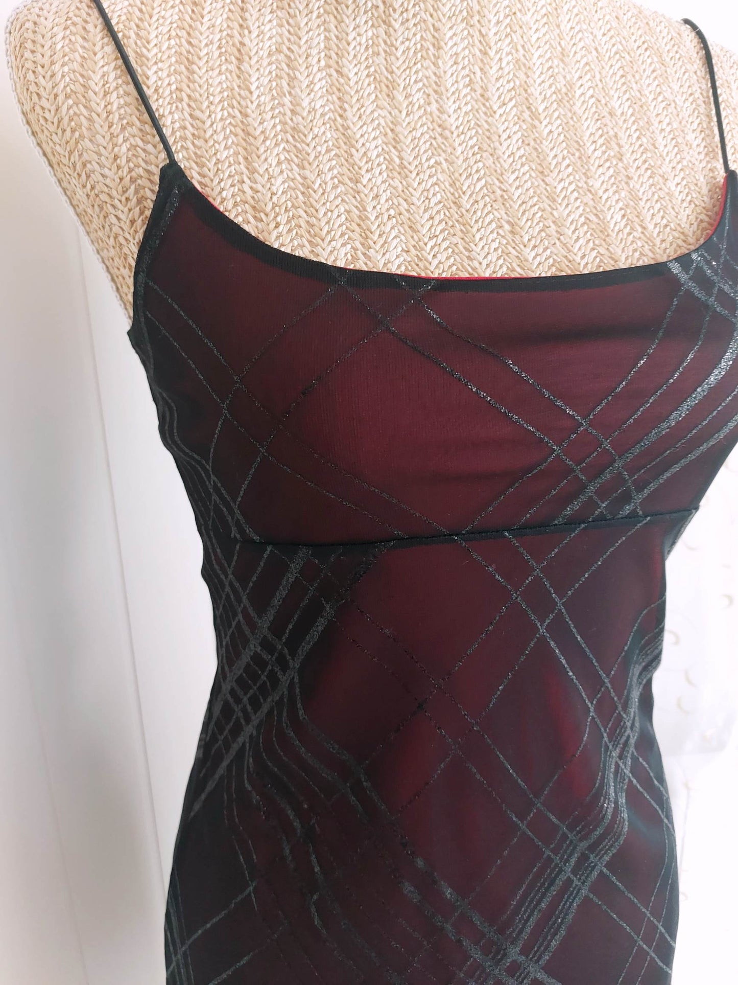 BELLADONE romantic black and red dress size XS/S