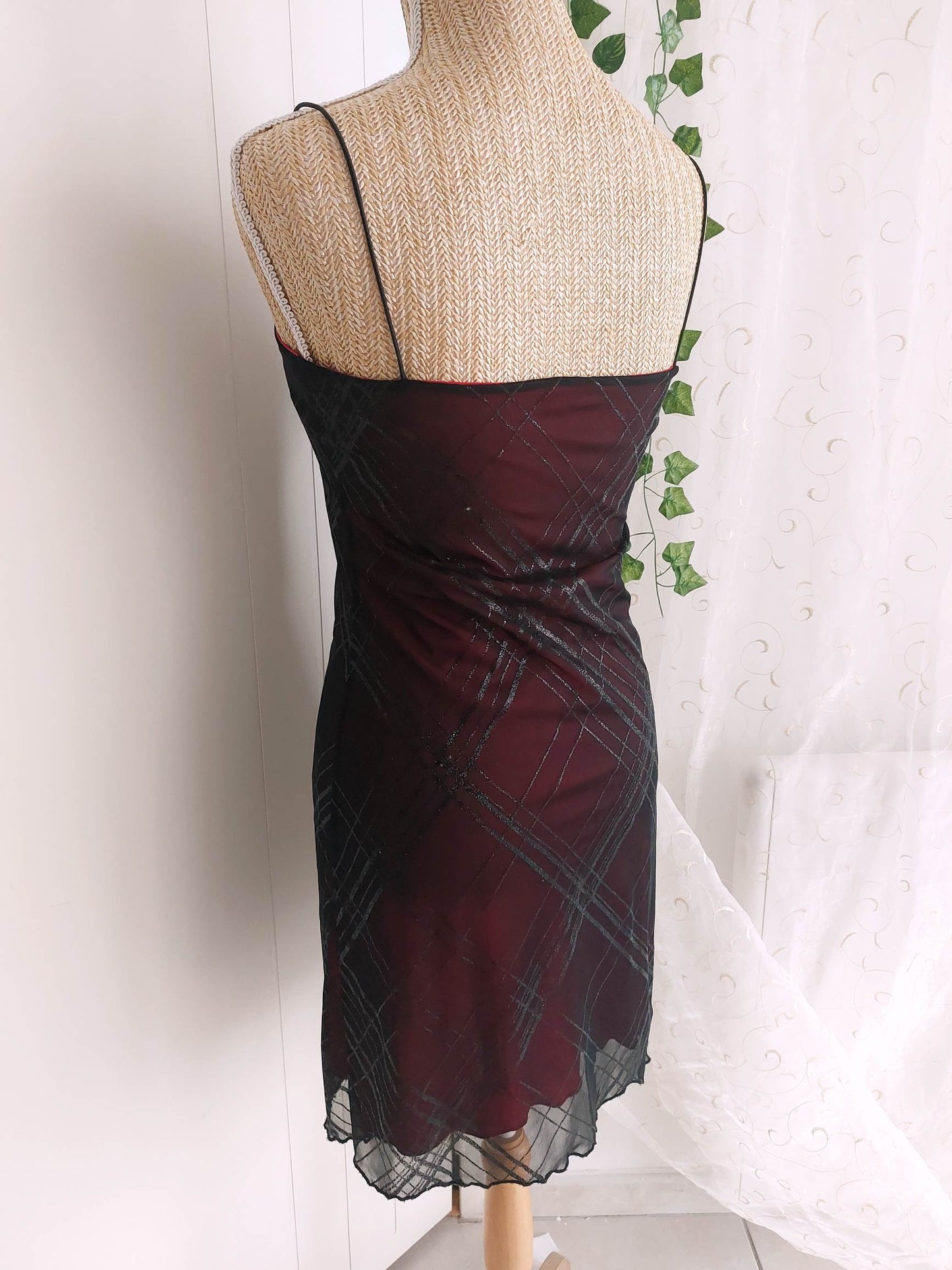 BELLADONE romantic black and red dress size XS/S
