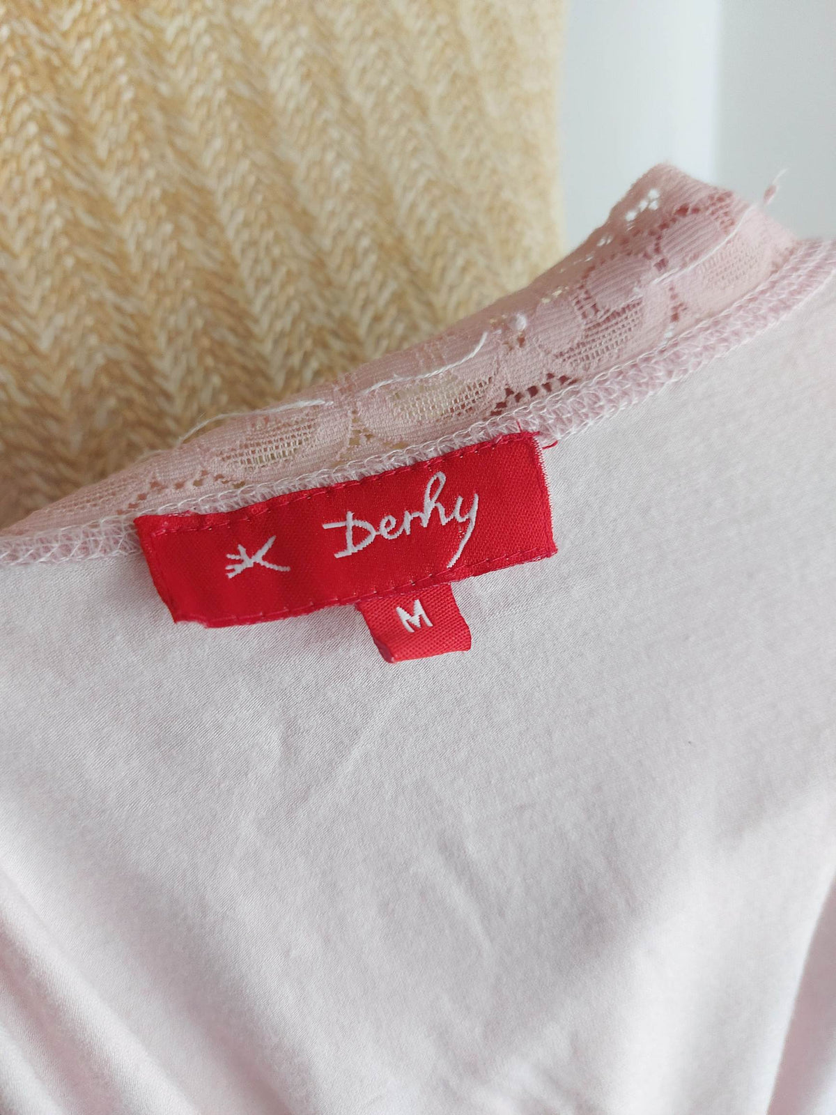 ROSE FLAVOR tee-shirt René Derhy brodé T.38