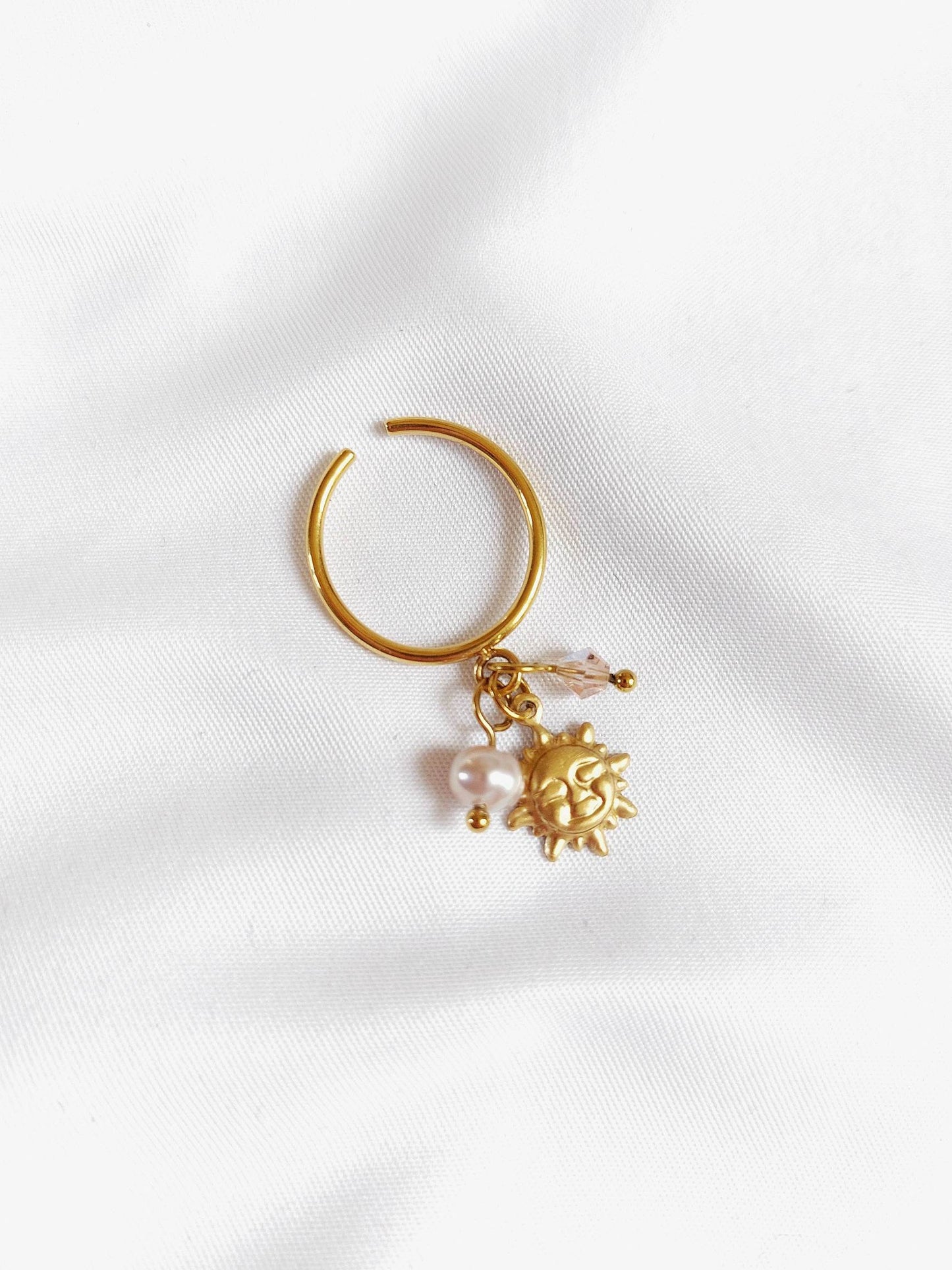 SWEET Asteria pastel sun ring