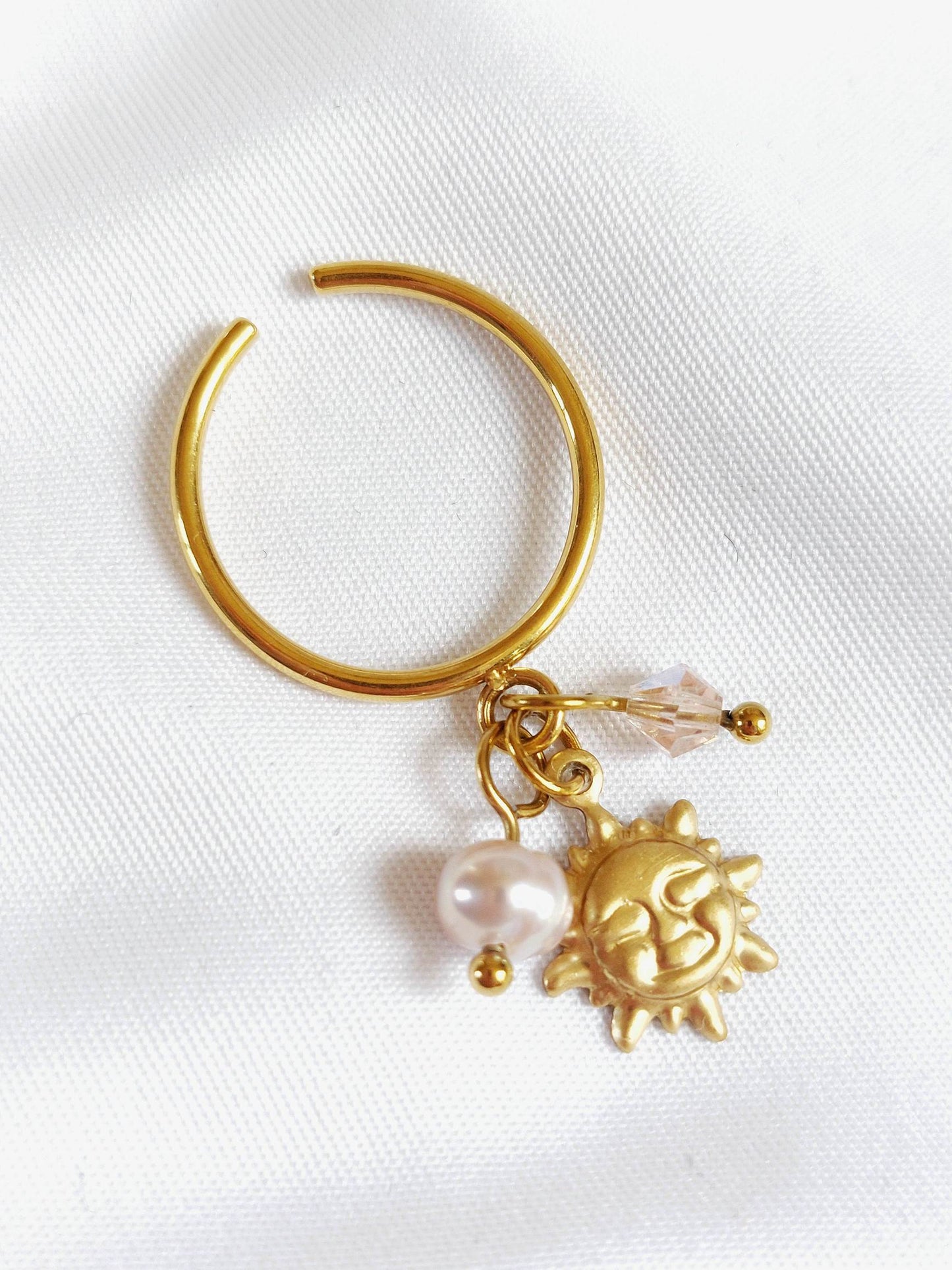 SWEET Asteria pastel sun ring