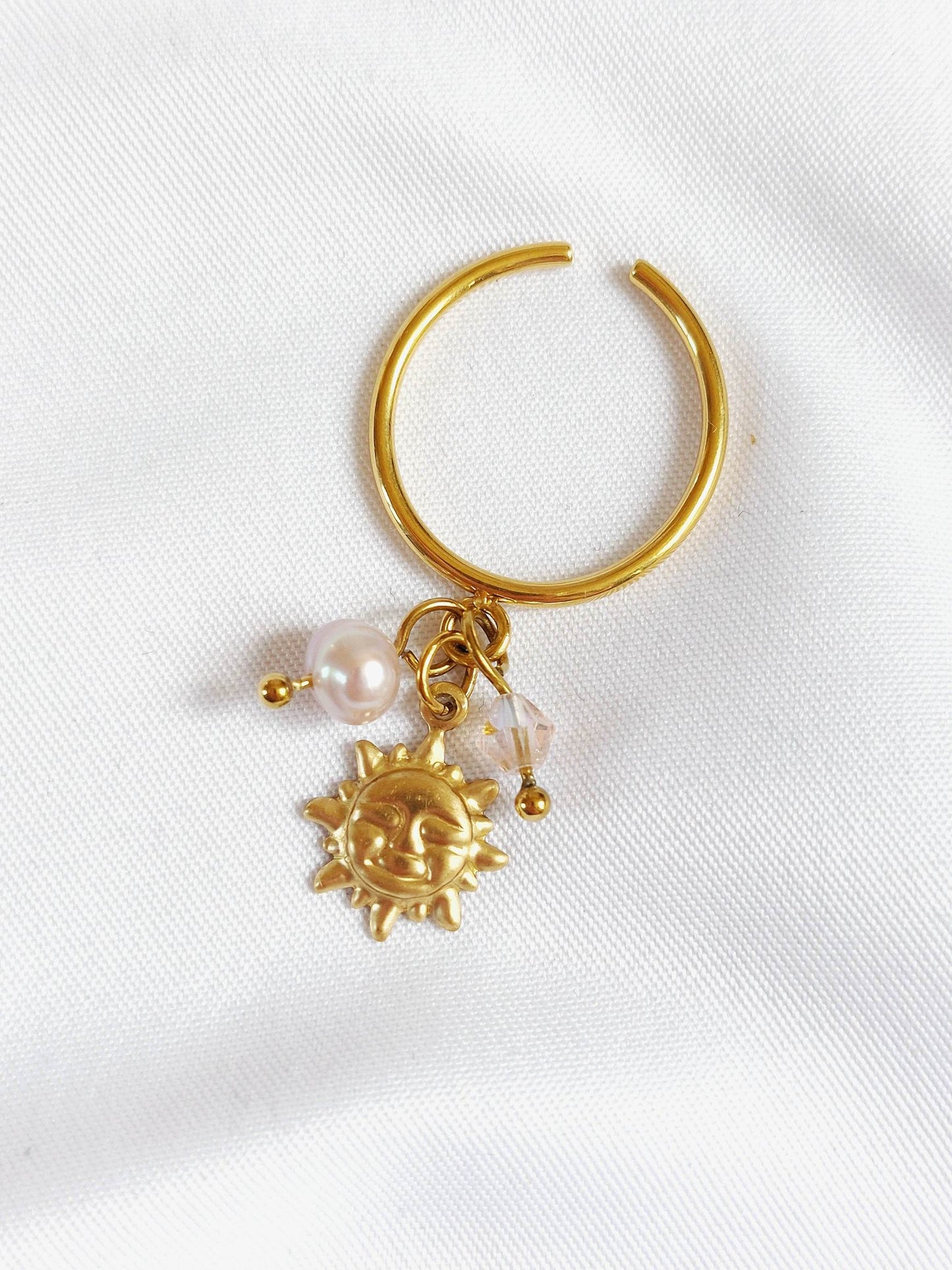 SWEET Asteria pastel sun ring