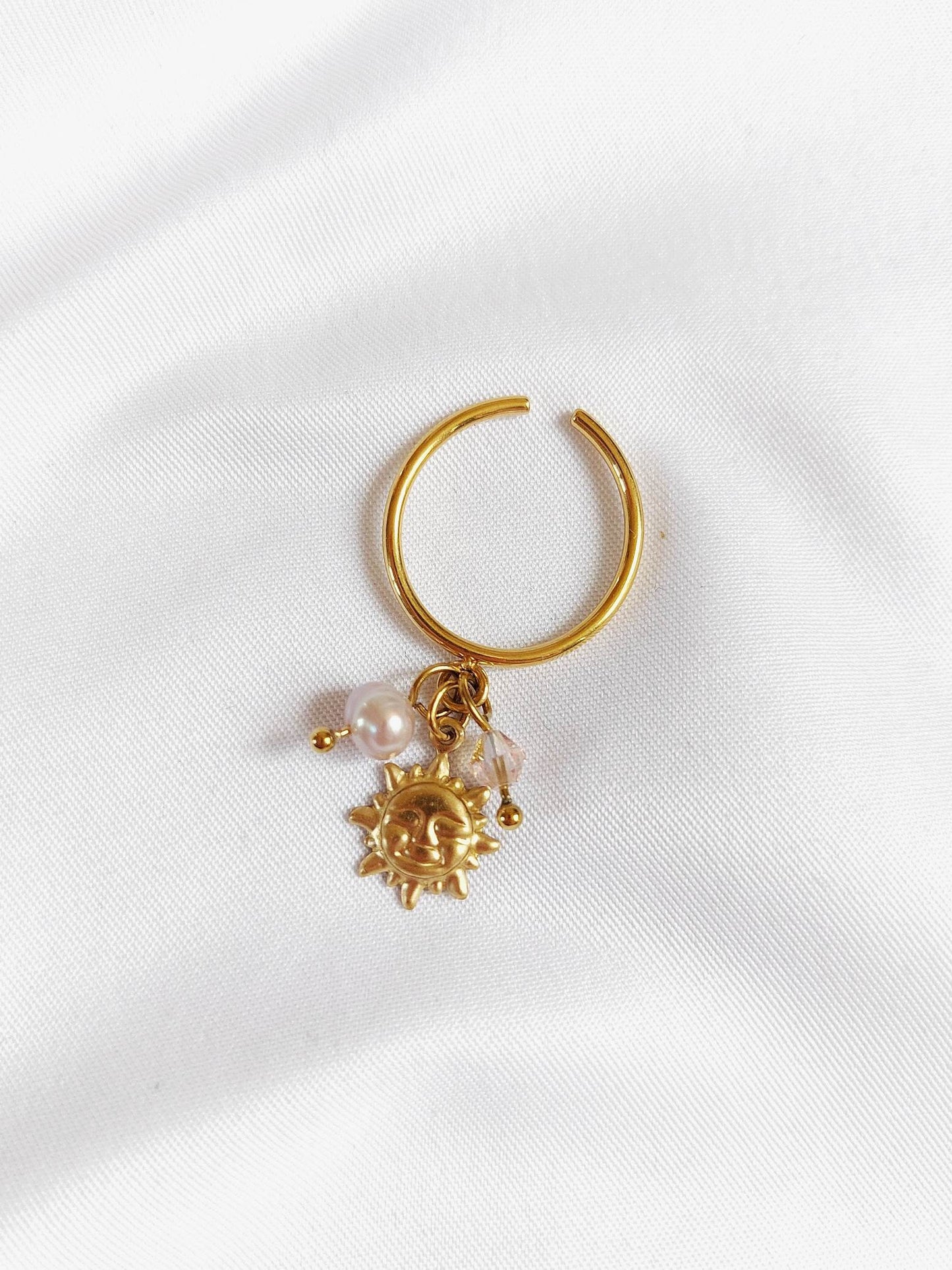 SWEET Asteria pastel sun ring