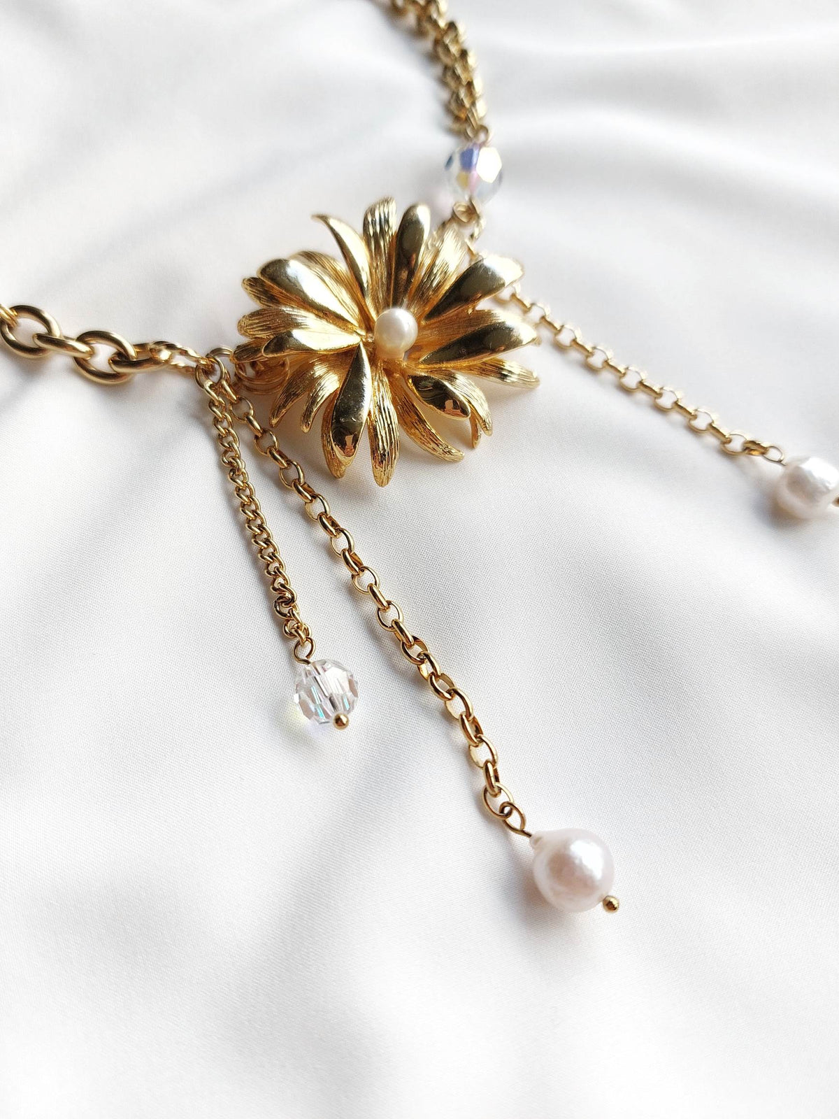 TEDDY BEAR aurora heart necklace