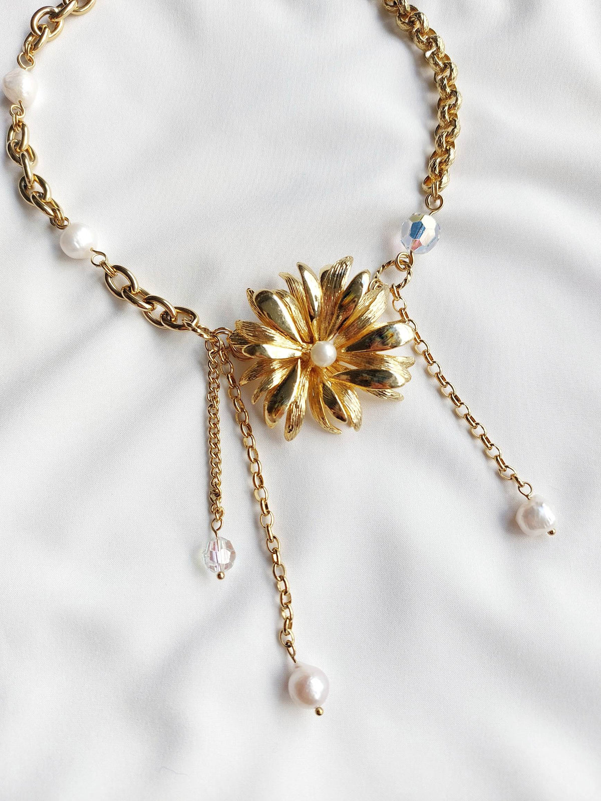 TEDDY BEAR aurora heart necklace