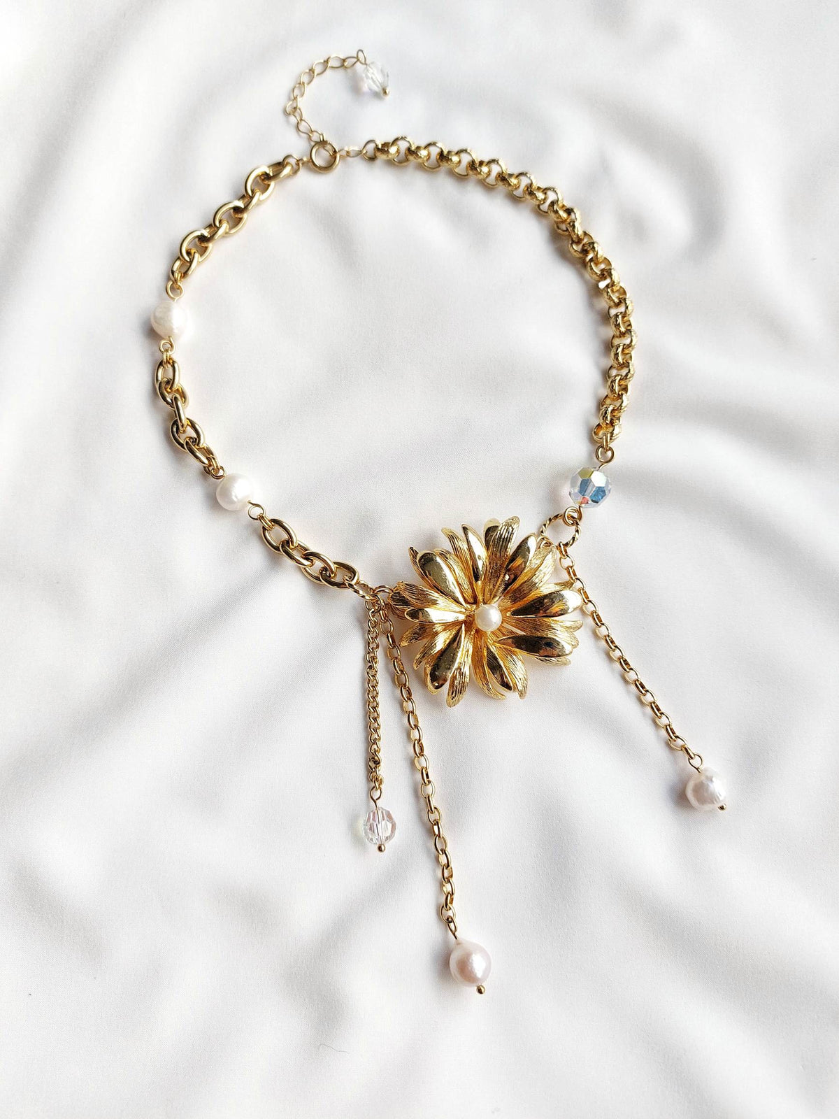 TEDDY BEAR aurora heart necklace