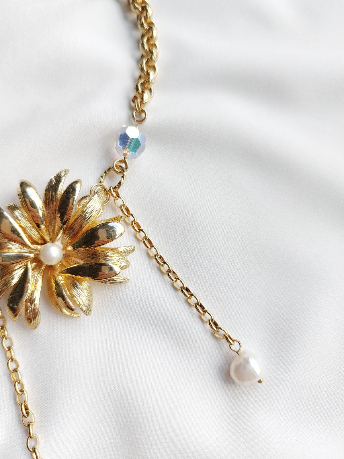 TEDDY BEAR aurora heart necklace