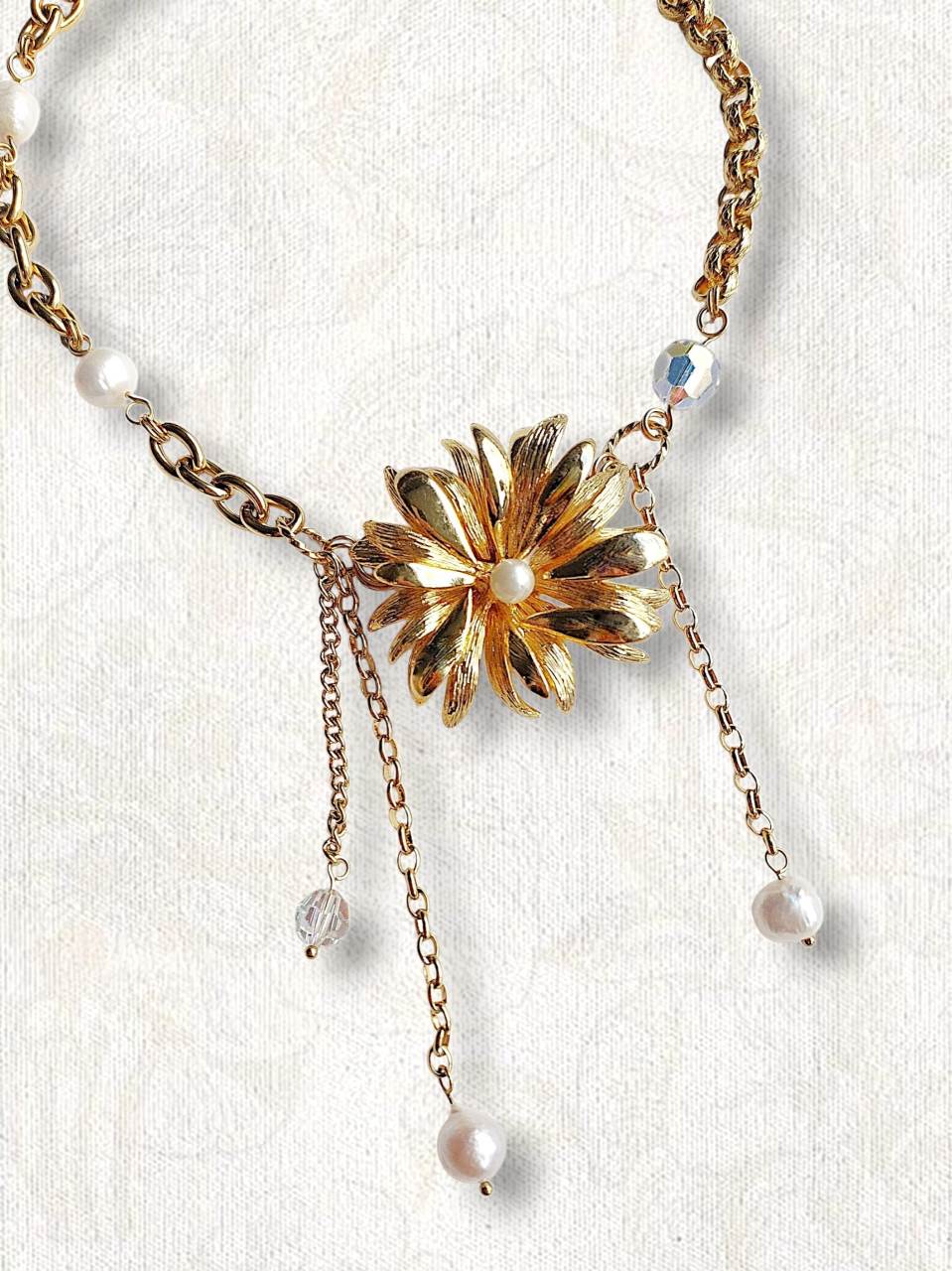 TEDDY BEAR aurora heart necklace