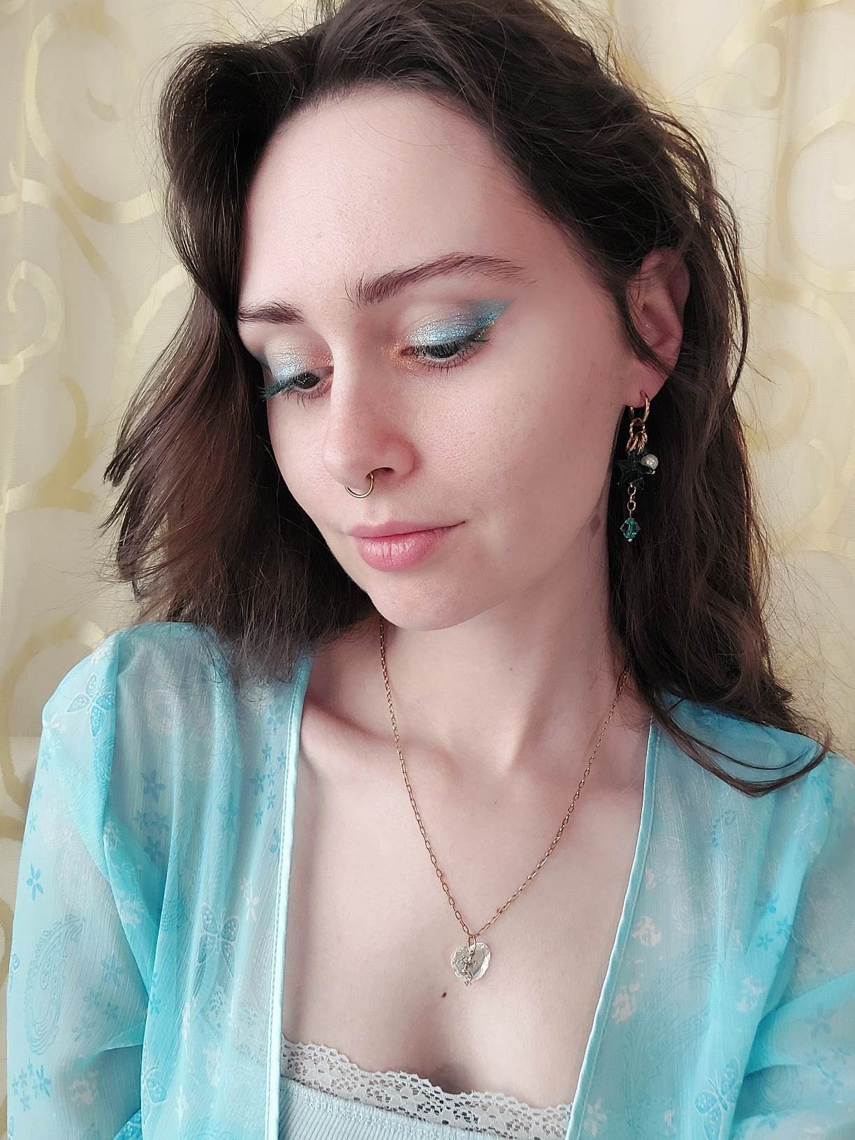 STARFISH single blue starfish earring
