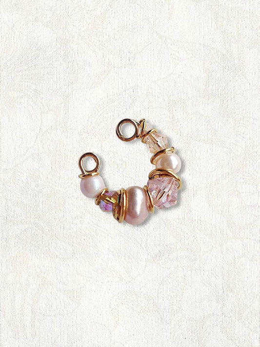 GRENADE gold and red earcuff