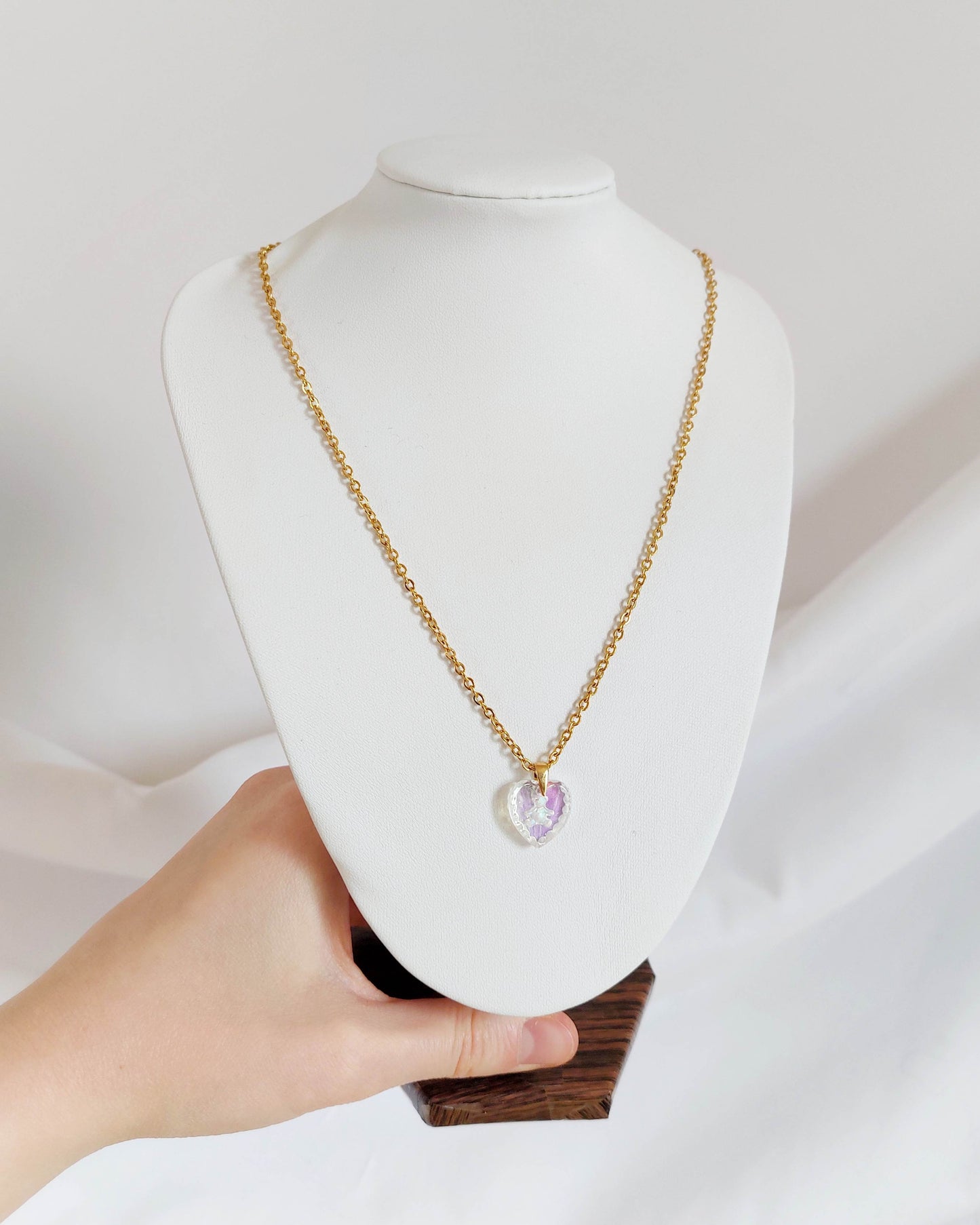 TEDDY BEAR collier aurora cœur
