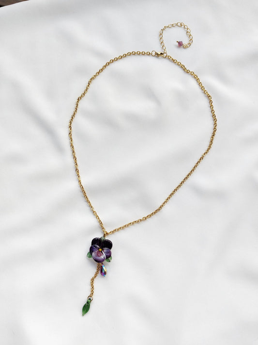 TEDDY BEAR aurora heart necklace