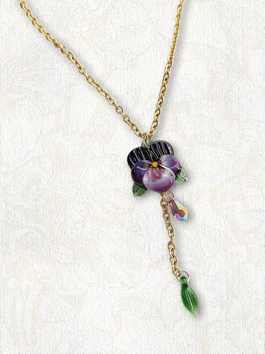 TEDDY BEAR aurora heart necklace