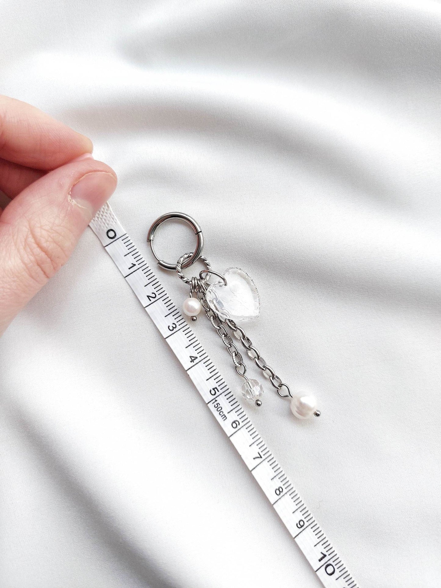 UNION silver single-loop heart