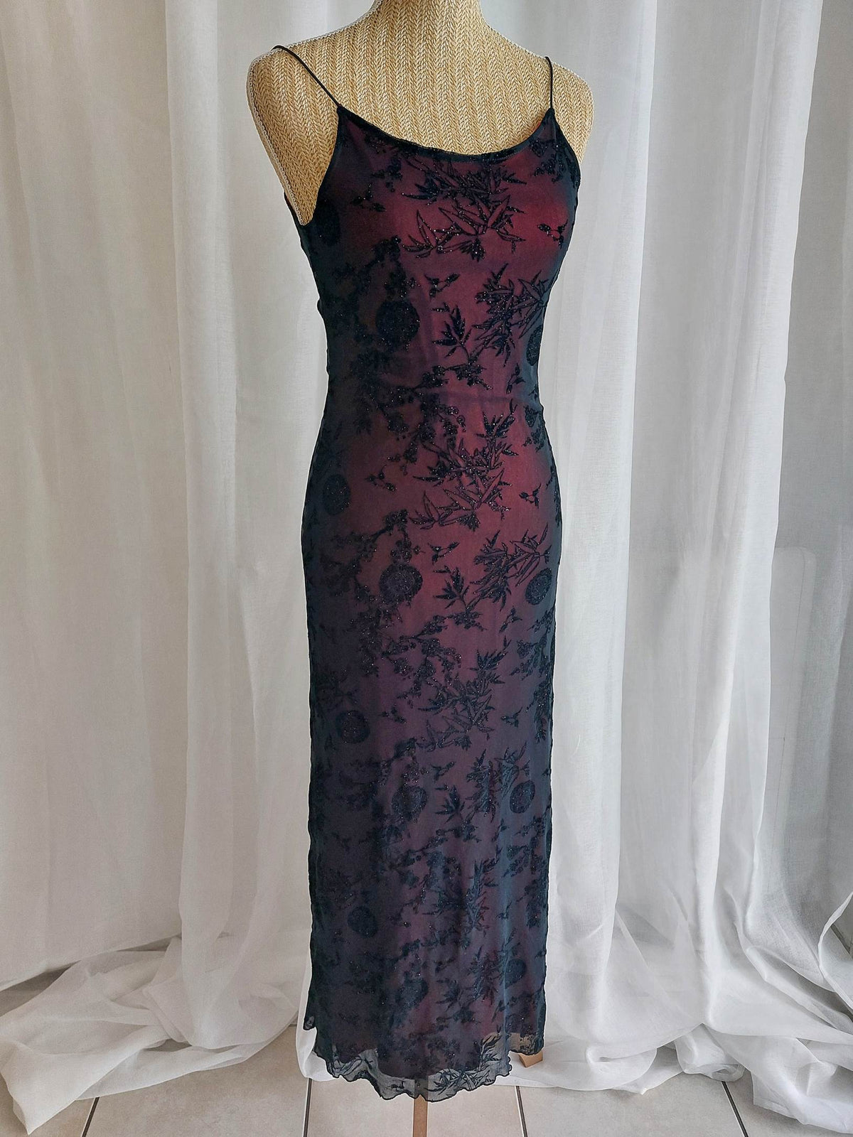 VIPERINE robe longue à motifs palettés T.36/38