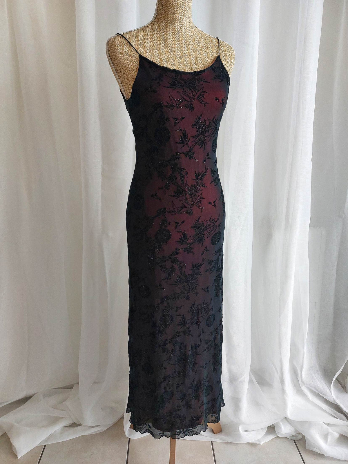 VIPERINE robe longue à motifs palettés T.36/38