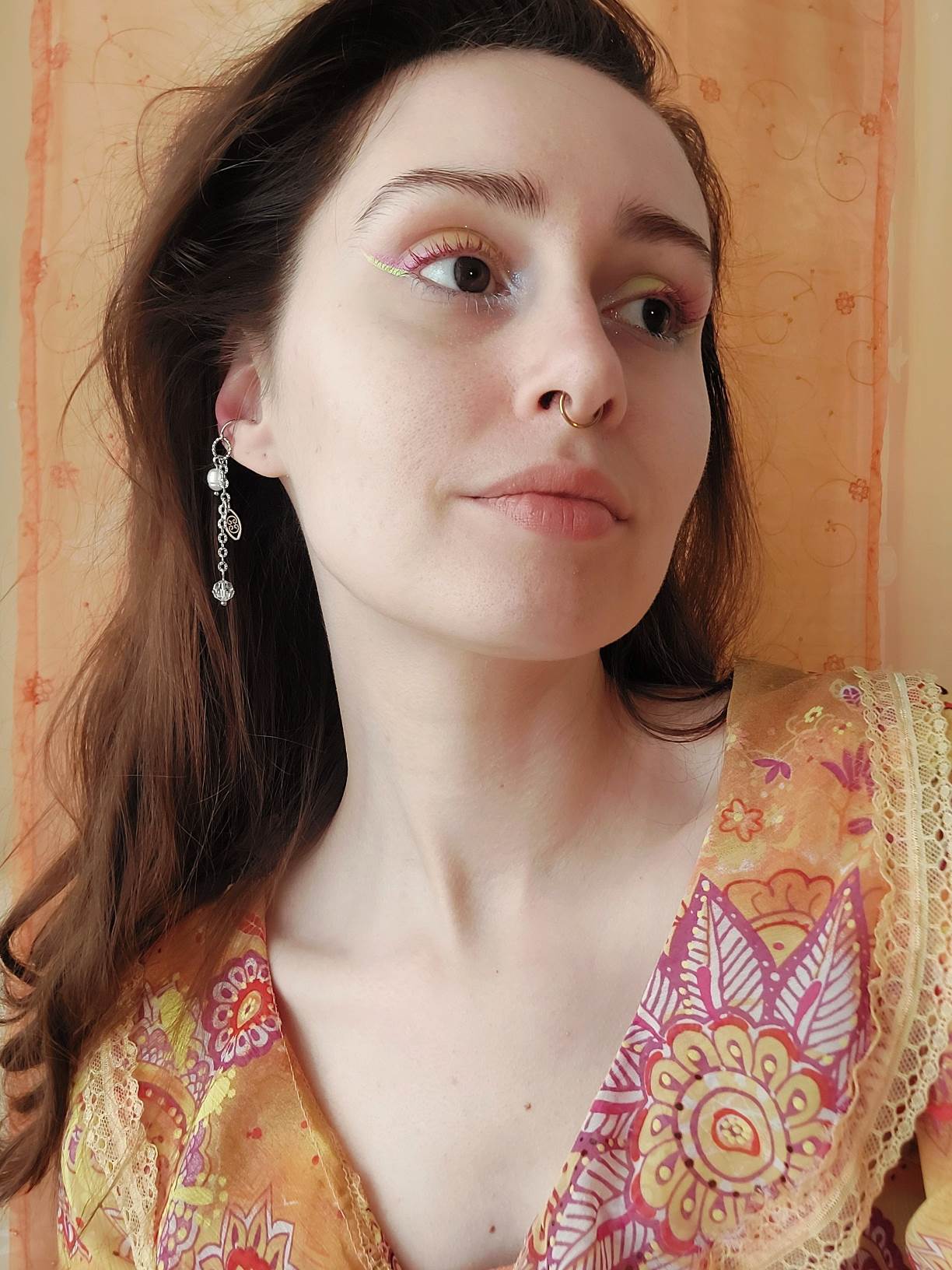 XIMA silver earcuff with pearls