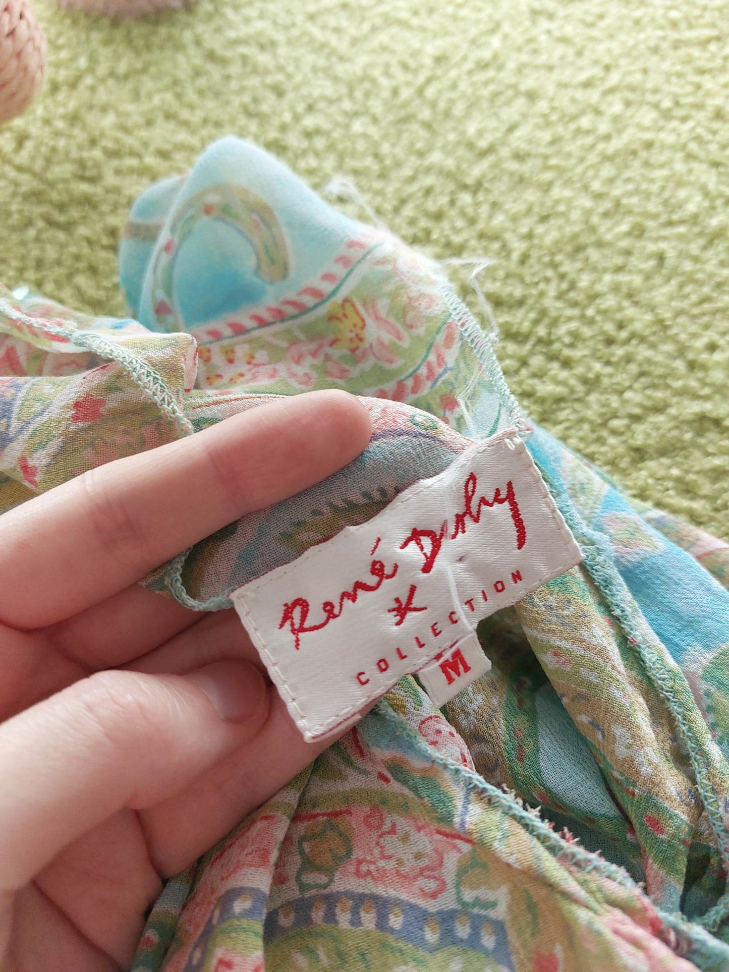 RIVIERA blue paisley waistcoat Derhy size 36/38