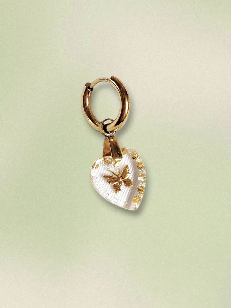 Aurora classic butterfly single loop earring