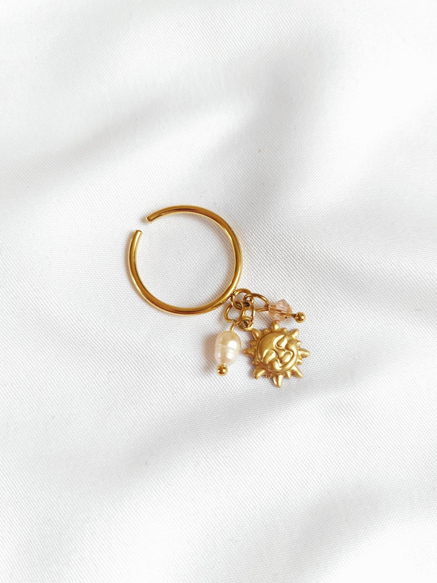 APRICOT Asteria ring sun peach