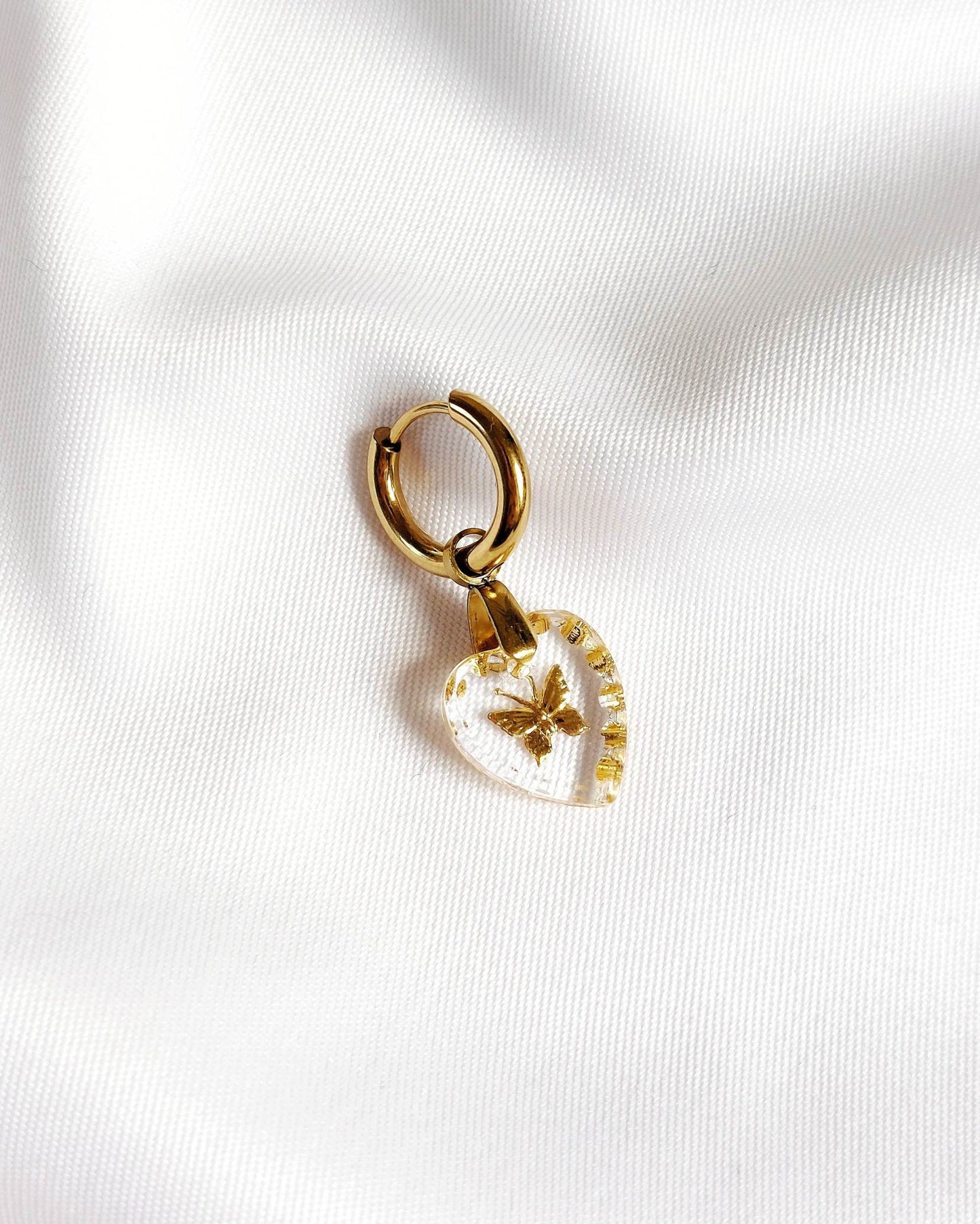 Aurora classic butterfly single loop earring