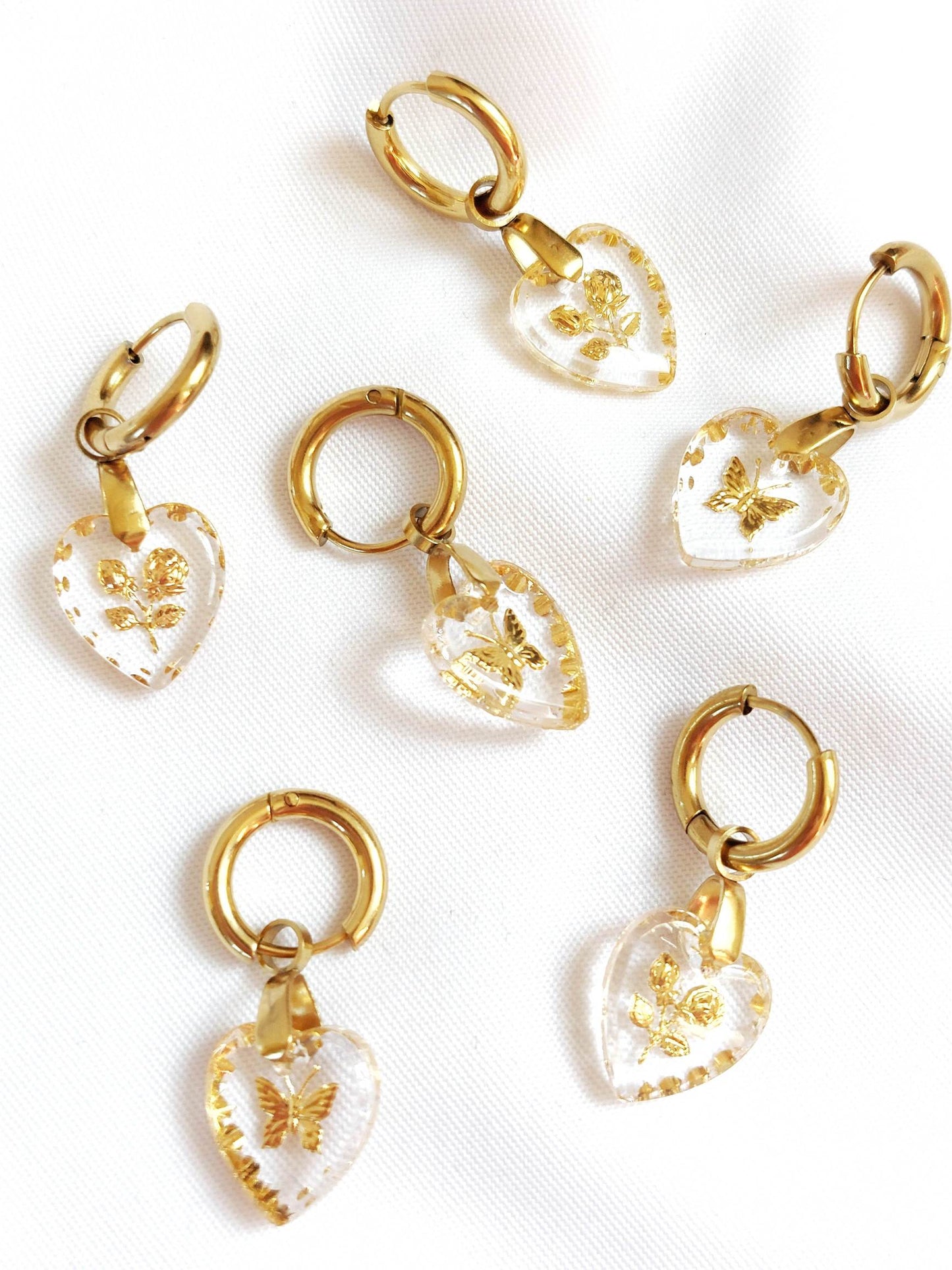 Aurora classic butterfly single loop earring